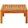 Elegant Solid Acacia Wood Garden Table - 85x57x29 cm