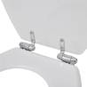 Soft Close Toilet Seats 2 pcs MDF White - Hipomarket