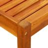 Elegant Solid Acacia Wood Garden Table - 85x57x29 cm