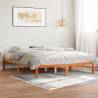 Bed Frame Wax Brown 160x200 cm - Solid Wood Pine | Hipo Market