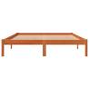 Bed Frame Wax Brown 160x200 cm - Solid Wood Pine | Hipo Market