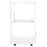 High Gloss White Kitchen Trolley - 60x45x80 cm | Hipo Market