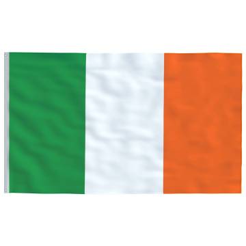 Ireland Flag and Pole 5.55m Aluminium - Eye-Catching Set