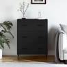 Sideboard Black 69.5x34x90 cm Engineered Wood Colour black Quantity in Package 1 