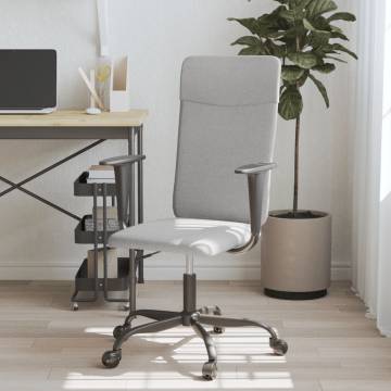 Light Grey Fabric Office Chair | Comfort & Style