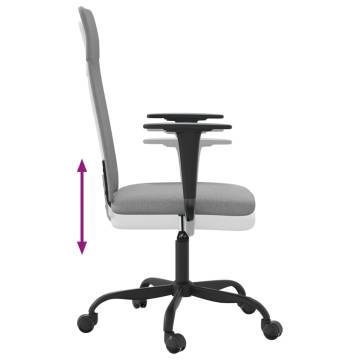 Light Grey Fabric Office Chair | Comfort & Style