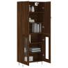 Highboard Brown Oak 69.5x34x180 cm - Stylish Storage Solution