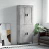 Highboard Concrete Grey 69.5x34x180 cm Engineered Wood Colour concrete grey Quantity in Package 1 Model 2 doors 