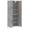 Highboard Concrete Grey 69.5x34x180 cm - Elegant Storage Solution