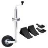 Durable Jockey Wheel 48mm with Split Clamp & Wheel Chocks