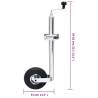 Durable Jockey Wheel 48mm with Split Clamp & Wheel Chocks