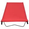 Red Camping Bed 180x60 cm - Durable Oxford Fabric & Steel