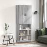 Stylish Grey Sonoma Highboard - 69.5x34x180 cm | HipoMarket