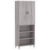 Stylish Grey Sonoma Highboard - 69.5x34x180 cm | HipoMarket