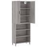 Stylish Grey Sonoma Highboard - 69.5x34x180 cm | HipoMarket