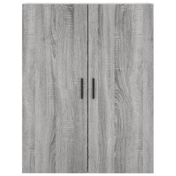 Stylish Grey Sonoma Highboard - 69.5x34x180 cm | HipoMarket