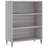 Stylish Grey Sonoma Highboard - 69.5x34x180 cm | HipoMarket