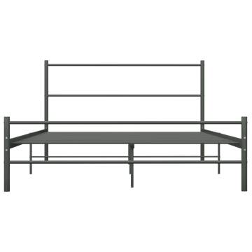 Grey Metal Bed Frame 120x200 cm | Stylish & Durable Design