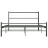 Grey Metal Bed Frame 120x200 cm | Stylish & Durable Design