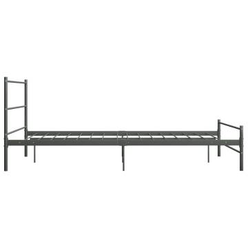 Grey Metal Bed Frame 120x200 cm | Stylish & Durable Design