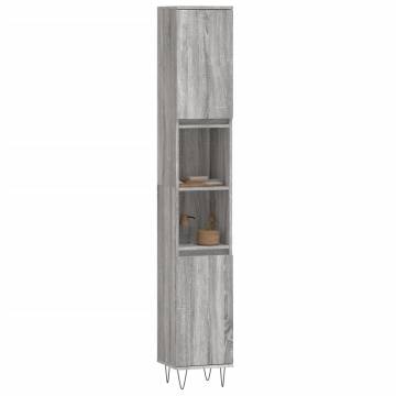 Bathroom Cabinet Grey Sonoma | Stylish Storage Solution