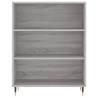 Modern Grey Sonoma Bookcase - 69.5x32.5x90 cm