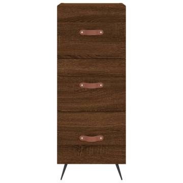 Stylish Highboard in Brown Oak - Engineered Wood