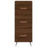 Stylish Highboard in Brown Oak - Engineered Wood