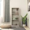 3-Tier Book Cabinet Concrete Grey 40x24x108 cm Engineered Wood Colour concrete grey Size 40 x 24 x 109 cm Quantity in Package 1 