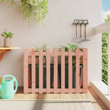 Garden Raised Bed with Fence Design - Solid Douglas Wood