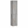 Stylish Highboard in Grey Sonoma | 34.5x34x180 cm