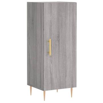 Stylish Highboard in Grey Sonoma | 34.5x34x180 cm