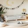 Kids Bed Frame 80x200 cm Solid Wood Pine Colour natural Size 80 x 200 cm 