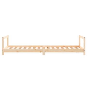 Kids Bed Frame 80x200 cm - Solid Pine Wood | HipoMarket