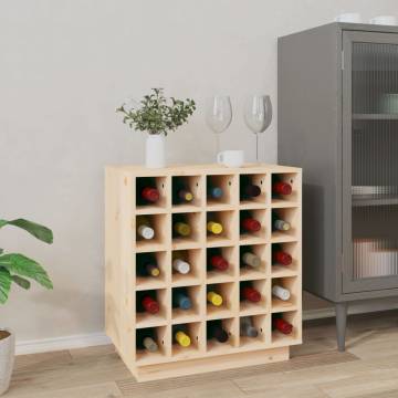 Solid Wood Pine Wine Cabinet - 55.5x34x61 cm | Hipomarket