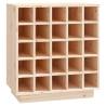 Solid Wood Pine Wine Cabinet - 55.5x34x61 cm | Hipomarket