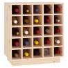 Solid Wood Pine Wine Cabinet - 55.5x34x61 cm | Hipomarket