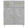 Stylish Highboard Concrete Grey - 69.5x34x180 cm | HipoMarket