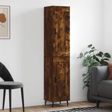 Highboard Smoked Oak - Stylish Storage Solution | HipoMarket