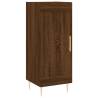 Elegant Highboard Brown Oak - Engineered Wood 34.5x34x180 cm