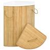 Bamboo Corner Laundry Basket 60 L - Stylish & Functional