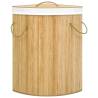 Bamboo Corner Laundry Basket 60 L - Stylish & Functional