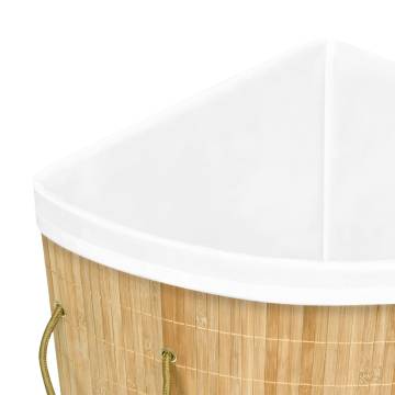 Bamboo Corner Laundry Basket 60 L - Stylish & Functional