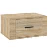 Elegant Wall-Mounted Bedside Cabinets - Sonoma Oak | HipoMarket