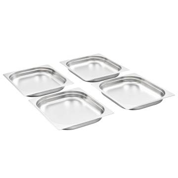 Gastronorm Containers 8 pcs GN 1/2 - Stainless Steel | HipoMarket