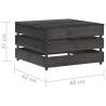 Garden Pallet Tables (2 pcs) - Durable Impregnated Pinewood