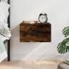 Wall-mounted Bedside Cabinet Smoked Oak 35x35x20 cm Colour smoked oak Quantity in Package 1 Number of 