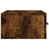 Wall-mounted Bedside Cabinet Smoked Oak - Stylish Storage Solution