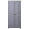 Stylish Grey Wardrobe - Solid Pine Panama Range 80x50x171.5 cm