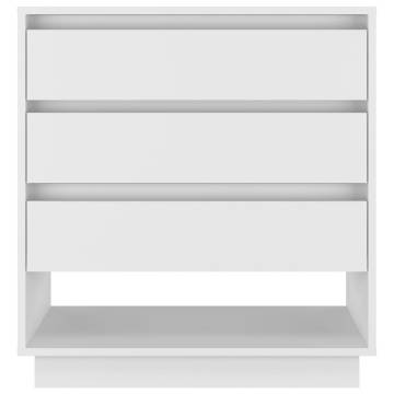 Stylish White Sideboard - 70x41x75 cm Engineered Wood